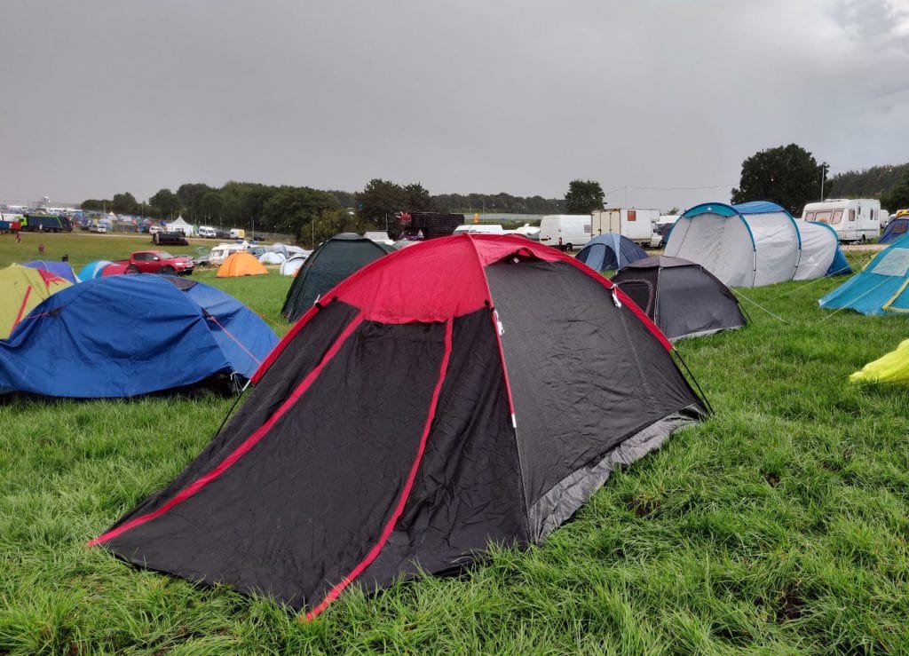 dome Argos Dome Tent at Boomtown in the Rain