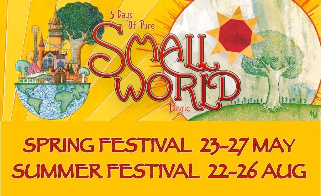 408762777 855757459674405 2086424536993588606 n A promotional image for both small world festivals 2024, some of the best independent festivals in the country
