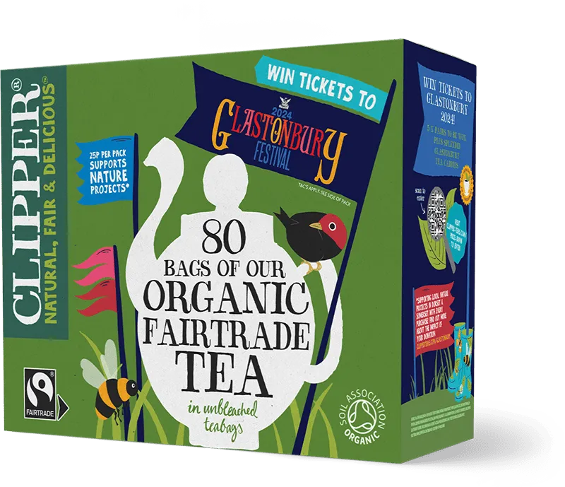 Clipper Tea Clipper Teas Glastonbury competition promotional pack